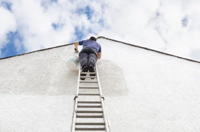 Peinture extérieure au Loroux — façades et ravalement